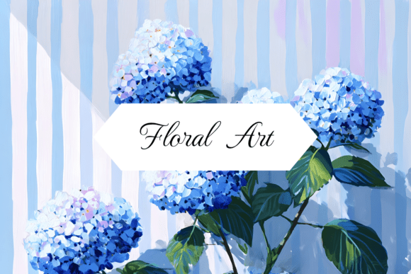Download Blue Hortensia Watercolor Painting - Watercolor painting Collection