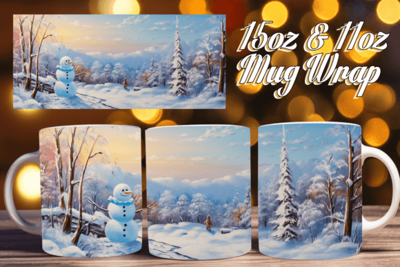 Download Warm Winter Mugs: Mug Wrap - Premium Bundle
